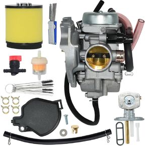 0470-448 Carburetor Fits 2001 2002 2003 2004 2005 for Arctic Cat 250 300 2x4 4x4 ATV Quad Carb with Air Filter & Fuel Valve Petcock