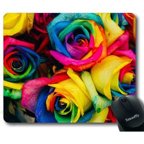 Smooffly Gaming Mouse Pad Custom,Lotus and Dragonfly Personality Desings Gaming Mouse Pad