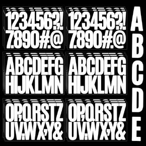 18 Sheets Alphabet Number Stickers, 3 Inch Self Adhesive Vinyl Letters Stickers Waterproof Capital Alphabet Stickers Uppercase Letters for Crafts Mailbox Car Home Decor(Black)
