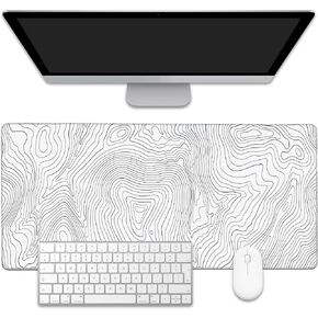 Colorful Tropical Floral Large Gaming Mouse Pad,Waterproof Desk Mat for Desktop,Non-Slip Rubber Base Mousepad with Stitched Edges for Laptop Office and Home 35.4X15.7 Inch