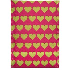 SBLABELS Great Papers! Poly Padded Bubble Mailer / 25 Count Self-Seal Shipping Mailers/Pink Hearts 6" x 9" Padded Brown Poly Envelopes