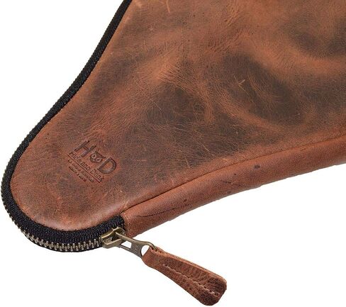 Hide & Drink, Ping Pong Paddle Case, Table Tennis Paddle Bag, Classic Storage for Paddle, Travel Accessory, Full Grain Leather, Handmade, Bourbon Brown in Saudi Arabia