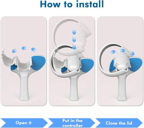 مقبض مجداف تنس الطاولة AMVR ملحقات الواقع الافتراضي لجهاز تحكم بيكو 4، محول بديل لمقبض مضاد للانزلاق للعب لعبة Eleven تنس الطاولة VR in Kuwait