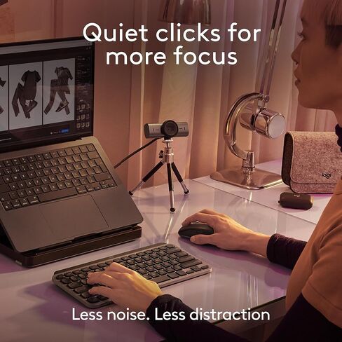 Logitech MX Anywhere 3S for Mac, Compact Wireless Bluetooth Mouse, 8K DPI Any-Surface Tracking, Quiet Clicks, USB C, Wireless Mouse for MacBook Pro, MacBook Air, iMac, iPad - Pale Grey in Saudi Arabia