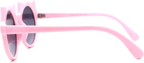 SA106 Girls Kids Size Kitty Cat Ear Round Plastic Circle Sunglasses in Saudi Arabia