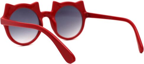 SA106 Girls Kids Size Kitty Cat Ear Round Plastic Circle Sunglasses in Saudi Arabia