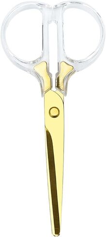 Koqye Acrylic Scissors, Stainless Steel Scissors with Clear Acrylic Handle scissors for office, Acrylic Scissors for Cutting Arts Fabric Crafts Scissors (3 colors) in Saudi Arabia