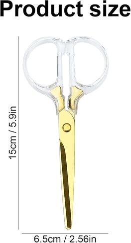 Koqye Acrylic Scissors, Stainless Steel Scissors with Clear Acrylic Handle scissors for office, Acrylic Scissors for Cutting Arts Fabric Crafts Scissors (3 colors) in Saudi Arabia