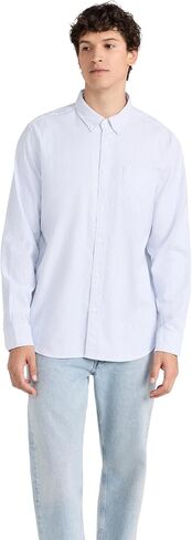 Faherty Men's Supima Oxford Shirt in Saudi Arabia