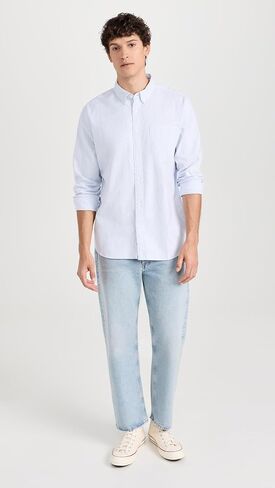 Faherty Men's Supima Oxford Shirt in Saudi Arabia