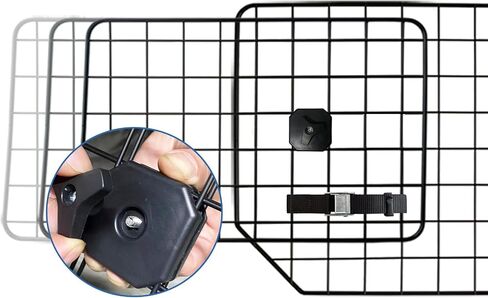 MBR&MBS Dog Barrier for SUVs & Van Vehicles Trucks Adjustable Large Pet Car Gate Universal-Fit Divider Cargo Area Dogs Car Accessories Safety Travel Heavy-Duty Wire Mesh Dog Car Guard in Saudi Arabia