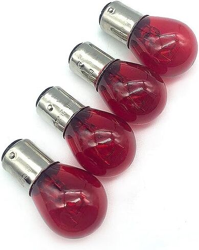 4Pcs 1157 12v Light Bulb Auto Car Brake Stop Signal Turn Tail Lamp S8 Lot (Red) in Saudi Arabia