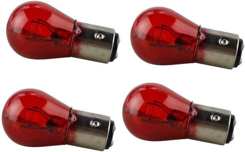 4Pcs 1157 12v Light Bulb Auto Car Brake Stop Signal Turn Tail Lamp S8 Lot (Red) in Saudi Arabia