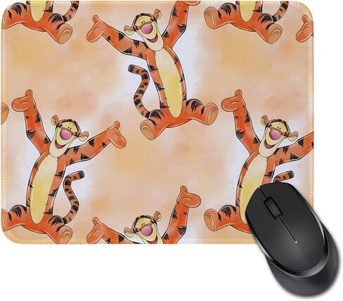 Pooh Bear Eeyore Mouse Pad for Women Men Rectangle Mouse Pads for Computers Laptop Cartoon Animation Lover Gifts Friendship Birthday Graduation Gifts for Son Daughter(Tigger) in Saudi Arabia