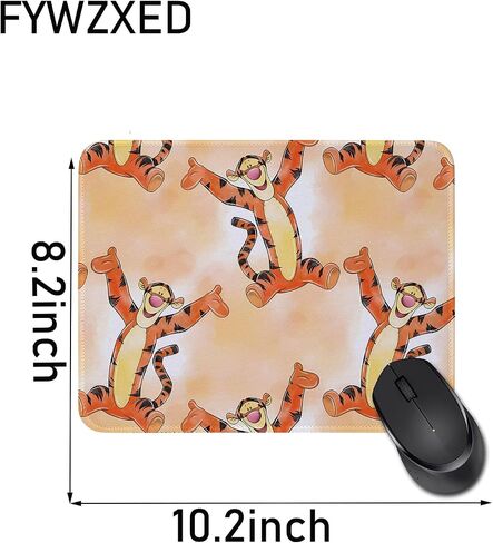 Pooh Bear Eeyore Mouse Pad for Women Men Rectangle Mouse Pads for Computers Laptop Cartoon Animation Lover Gifts Friendship Birthday Graduation Gifts for Son Daughter(Tigger) in Saudi Arabia