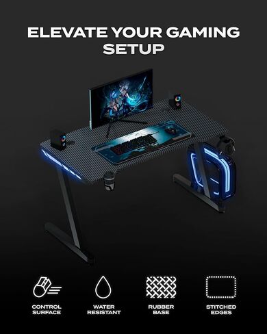 Aimzone Gaming Mouse Pad, Large Mousepad for Gamers, Large Keyboard Pad, Laser and Optical Mice, Micro-Weave with Stitched Edges, Extended Desk Pad, (31.5X13.8In), Non-Slip Rubber Base, Whole Desk Mat in Kuwait