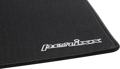 لوحة ماوس الألعاب Perixx DX-2000 M - حافة مخيطة طاردة للماء - أسود - مقاس M 9.84x8.27x0.2 بوصة in Saudi Arabia