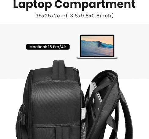 حقائب Omnpak Cabin مقاس 16 × 10 × 8 بوصة (40 × 25 × 20 سم) لـ Ryanair، حقيبة ظهر للأغراض الشخصية، حقائب حمل تحت المقعد، حقائب ظهر للسفر بحجم المقصورة، حقائب ظهر معاد تدويرها صديقة للبيئة من PET 20 لتر in Kuwait