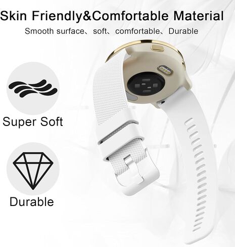Vancle Watch bands - 18mm 20mm 22mm - Quick Release Silicone Watch Strap for Women Men in Saudi Arabia