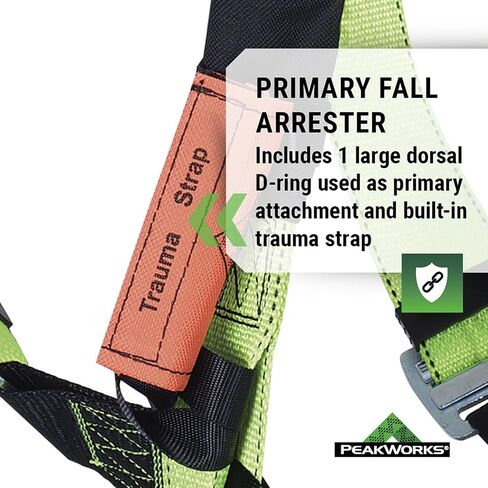 PeakWorks PeakPro Series Safety Harness - Class A Full Body Safety Harness - CSA & ANSI Compliant Fall Protection - 400 lbs Capacity in Saudi Arabia