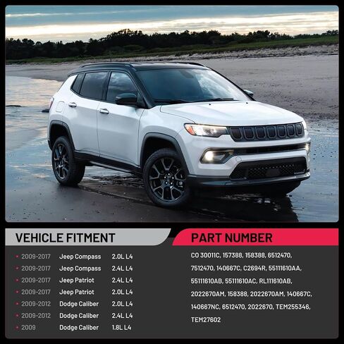 ضاغط تيار متردد BDFHYK مع قابض متوافق مع Jeep Compass Patriot 2.0L 2.4L 2009 2010 2011 2012 2013 2014 2015 2016 2017، لـ Dodge Caliber 2.0L 2.4L 2009 2011 2012، ضاغط مكيف الهواء CO 30011C 15 7388 in Saudi Arabia