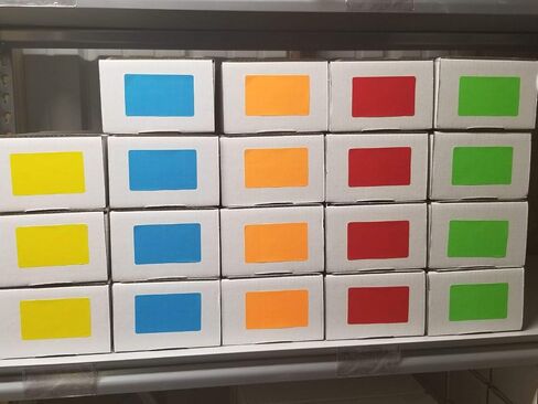 Tag-A-Room 2 x 3 Name Tag Stickers 150 Color Coded Labels Assorted Variety Pack in Saudi Arabia