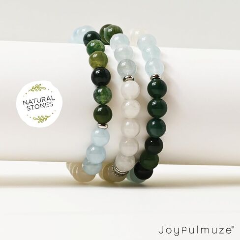 7 Chakras Stretch Bracelet, Natural Stones Black Onyx Citrine Malachite Aquamarine Blue Sodalite Amethyst Garnet Sunstone (Chakra Stones) in Saudi Arabia