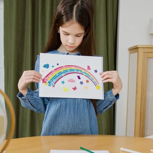 22 Pieces Boho Rainbow Stencils, Reusable Bohemian Rainbow Templates Painting Stencils for Wall DIY Crafts Scrapbooking Card Making in Kuwait