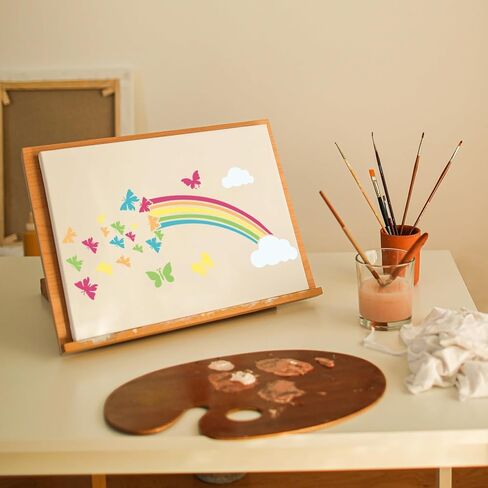 22 Pieces Boho Rainbow Stencils, Reusable Bohemian Rainbow Templates Painting Stencils for Wall DIY Crafts Scrapbooking Card Making in Kuwait