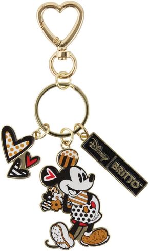 Enesco Disney Britto Midas Mickey Mouse Holding Flowers Keychain, 5.5 Inch, Multicolor in Saudi Arabia