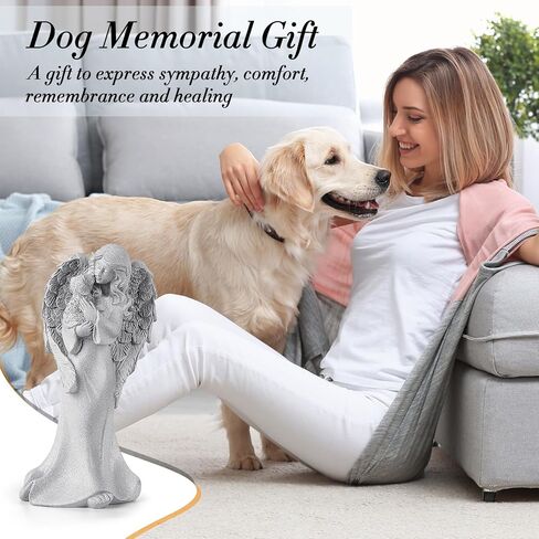 Pet Memorial Gifts for Dog, Dog Memorial Gifts for Loss of Dog, Sculpted Hand-Painted Figure Loss of Dog Sympathy Gift Pet Loss Gifts Dog Mom Gifts in Kuwait