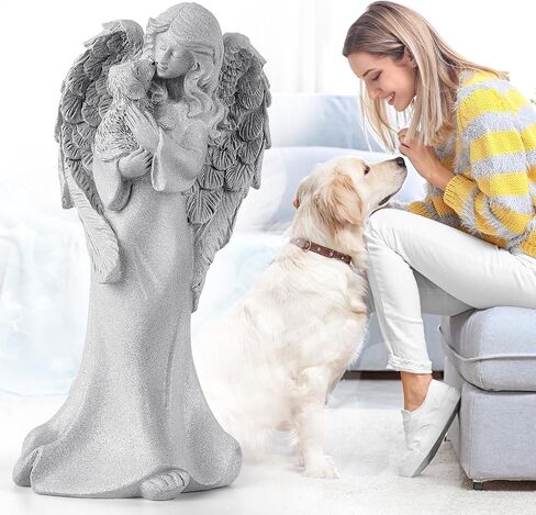 Pet Memorial Gifts for Dog, Dog Memorial Gifts for Loss of Dog, Sculpted Hand-Painted Figure Loss of Dog Sympathy Gift Pet Loss Gifts Dog Mom Gifts in Kuwait