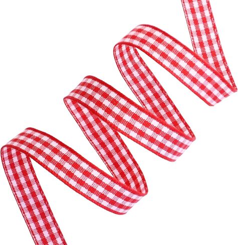 IDONGCAI Gingham Ribbon 3/8" x 50Yards Checkered Plaid Lace Ribbon for Crafts Gift Wrapping (Black) in Saudi Arabia