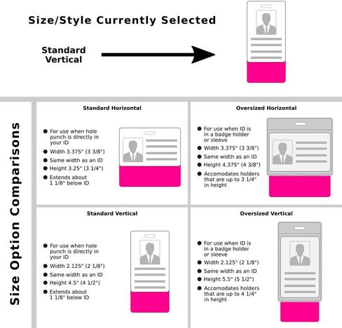 Student Nurse Badge Buddy Vertical w/Height & Weight Conversion Charts (Standard, Pink) in Kuwait