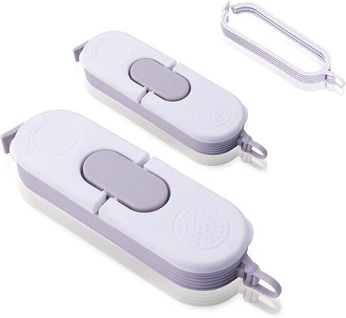 CAOLIN Bag Clips for Food， Food Storage Sealing Clips with Pour Spouts，Plastic Cap Sealer Clips， Pour and Seal Food Snack Bag Clips Sealer, Keep Food Fresh, Great Kitchen Gadgets (2PCS) (CL-011) in Saudi Arabia