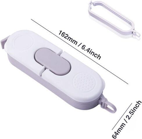 CAOLIN Bag Clips for Food， Food Storage Sealing Clips with Pour Spouts，Plastic Cap Sealer Clips， Pour and Seal Food Snack Bag Clips Sealer, Keep Food Fresh, Great Kitchen Gadgets (2PCS) (CL-011) in Saudi Arabia