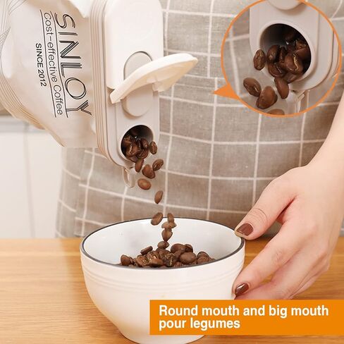 CAOLIN Bag Clips for Food， Food Storage Sealing Clips with Pour Spouts，Plastic Cap Sealer Clips， Pour and Seal Food Snack Bag Clips Sealer, Keep Food Fresh, Great Kitchen Gadgets (2PCS) (CL-011) in Saudi Arabia