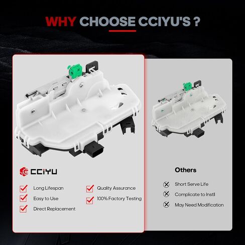 مشغل قفل الباب CCIYU مناسب لسيارة Ford Edge 2007-2013، لسيارة Ford Escape 2008-2012، محرك قفل الباب الخلفي مجموعة جانب الركاب الأيسر، يستبدل # 9L3Z5426413A،BT4Z7826413A in Kuwait