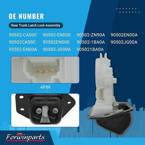 90502-4CL0A Rear Trunk Door Lock Latch Actuator for Nissan Murano 2015-2023 Nissan Rogue 2014-2020 905024CL0A in Saudi Arabia