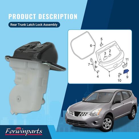 90502-4CL0A Rear Trunk Door Lock Latch Actuator for Nissan Murano 2015-2023 Nissan Rogue 2014-2020 905024CL0A in Saudi Arabia