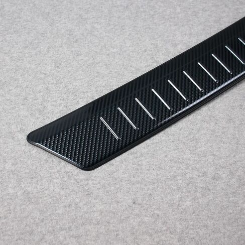 Beautost Fit for Nissan Kicks 2024 2023 2022 2021 Rear Outside Bumper Sill Plate Guard Cover Trim (Carbon Fiber Black) in Saudi Arabia