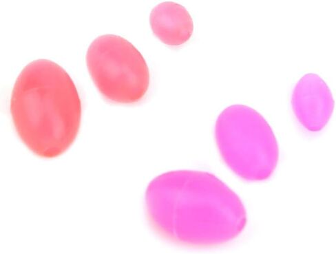 VBESTLIFE 1500Pcs Fishing Bead Set, Oval Shaped Luminous Fish Beads Fish Lures Tackle Tools 3 Sizes 5 Colors in Saudi Arabia
