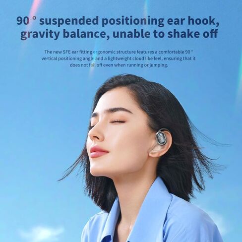 Ultra-long standby over-ear wireless bluetooth headset, universal mobile phone, computer, sports, car wireless bluetooth headset, sports bluetooth headset (white) in Saudi Arabia
