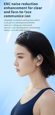 Ultra-long standby over-ear wireless bluetooth headset, universal mobile phone, computer, sports, car wireless bluetooth headset, sports bluetooth headset (white) in Saudi Arabia
