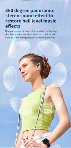 Ultra-long standby over-ear wireless bluetooth headset, universal mobile phone, computer, sports, car wireless bluetooth headset, sports bluetooth headset (white) in Saudi Arabia