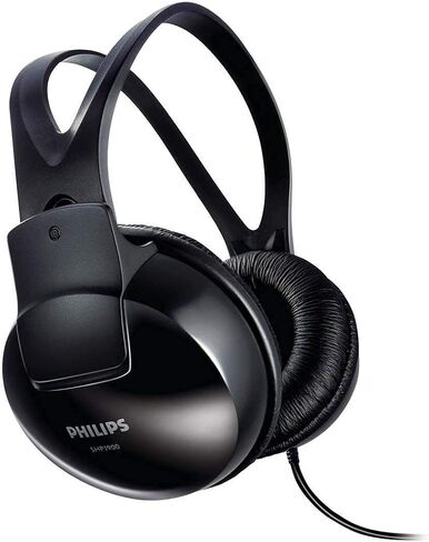 Philips Stereo Over-Ear Headphones SHP1900/10 Hi-Fi Headphones with Cable (Adjustable Headband, Large earpieces, Lightweight Design, 2-m Cable) Black in Kuwait