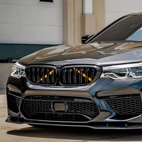 Grille Insert Trim, 2X Grill Stripe Trims Decoration Replacement for 1 2 3 4 5 6 7 Series F20 F22 F30 G30 G11(yellow) in Saudi Arabia