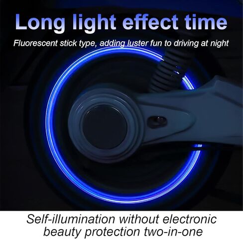 أغطية جذعية صمام الإطارات للسيارة، 12 قطعة غطاء أغطية هوائية للإطارات الليلية، غطاء جذعي صمام عجلة تلقائي مضيء، ملحقات السيارة عالمية للسيارة والشاحنات وسيارات الدفع الرباعي والدراجات النارية والدراجة (أصفر) in Kuwait