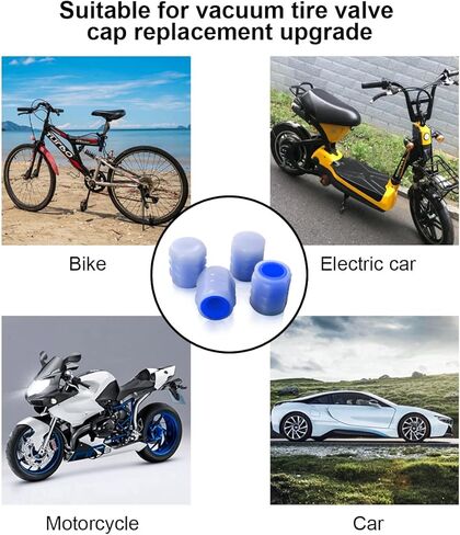 أغطية جذعية صمام الإطارات للسيارة، 12 قطعة غطاء أغطية هوائية للإطارات الليلية، غطاء جذعي صمام عجلة تلقائي مضيء، ملحقات السيارة عالمية للسيارة والشاحنات وسيارات الدفع الرباعي والدراجات النارية والدراجة (أصفر) in Kuwait