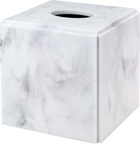 Avanti Linens - Covered Jar, Multipurpose, Home Décor, Marble Inspired Bathroom Décor (Catania Collection),Gray in Saudi Arabia